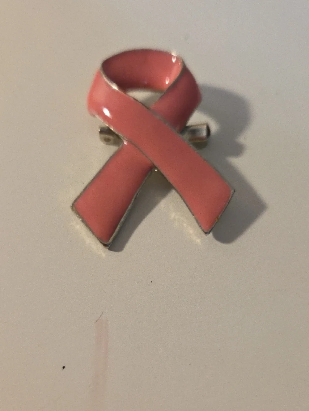 Pink Ribbon Enamel Awareness Brooch - Womens Jewelry